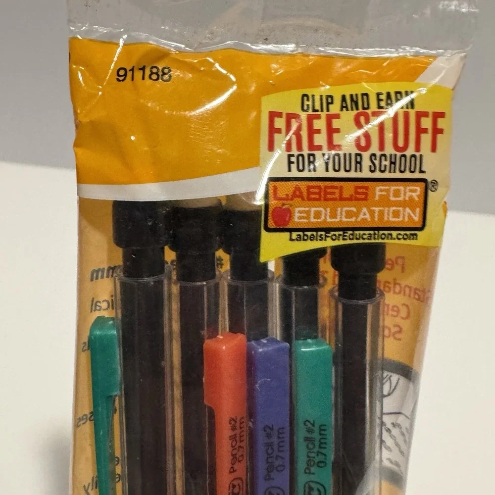 2010 BIC Mechanical Pencils #2 Lead 0.7 mm‎ 5 Count Sealed Pack Made In Mexico